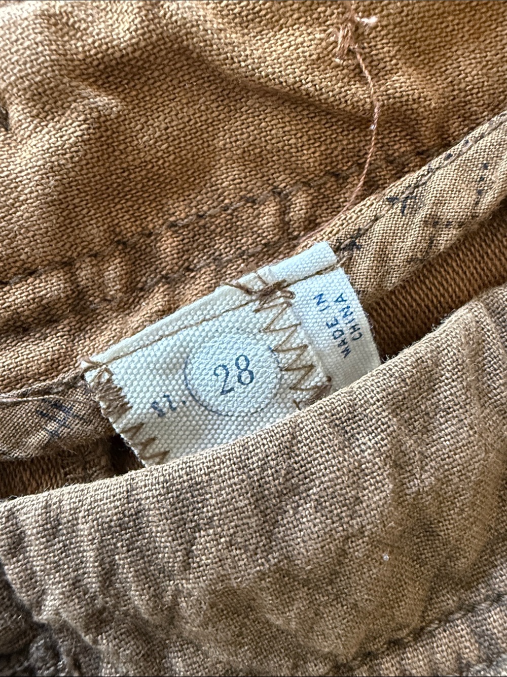 HeiHei by Anthropologie Two Tone Brown Khaki Cargo Pants - Picture 7 of 12